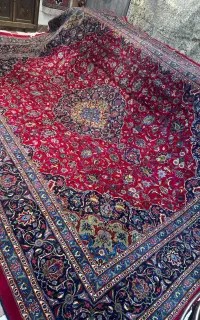 فرش دستباف ۱۲ متری کرک کاشمر لاکی دستبافت