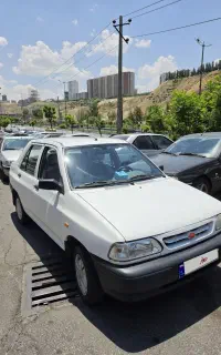 پراید ۱۳۱ سفید بدون رنگ تک برگ مدل ۱۳۹۹