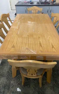 میز و صندلی ۶ نفره چوب روس ضد آتش