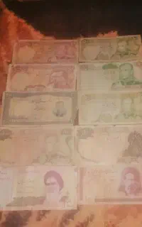 اسکناس های قدیمی زمان شاه برای تکمیل دکوراسیون