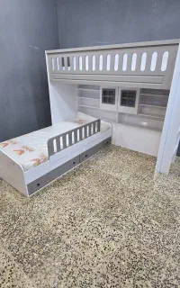 تخت دوطبقه مدل D007S چوبین پلاس