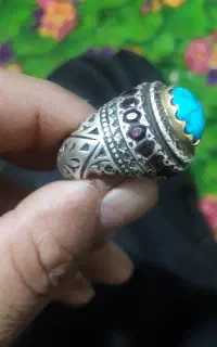 انگشترفیروزه. نیشابوراصل. کهنه. وزن. 30گرم