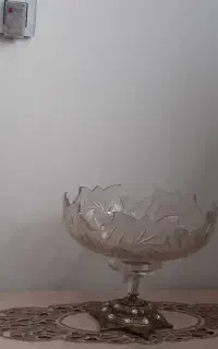 شمعدان  ومیوه خوری کریستال