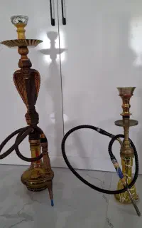 قلیان چوبی وبرنج