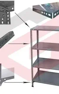 فروش یک‌جای قفسه فلزی در حد نو مجموعاً ۳۰ متر