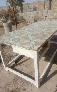 میز چوبی راش ابعاد یک در ۲
