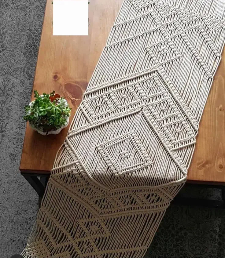 انواع رانر و جا کنترلی مکرومه بافی|پرده، رانر، رومیزی|شیراز, پودنک|دیوار