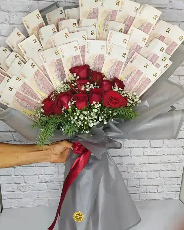 گل روبانی با اسکناس|گل مصنوعی|بوشهر, |دیوار