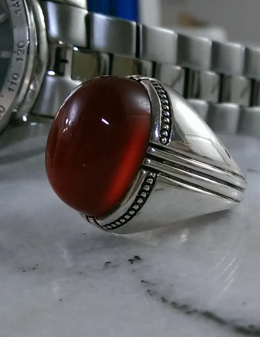 انگشتر عقیق سرخ|جواهرات|قزوین, |دیوار