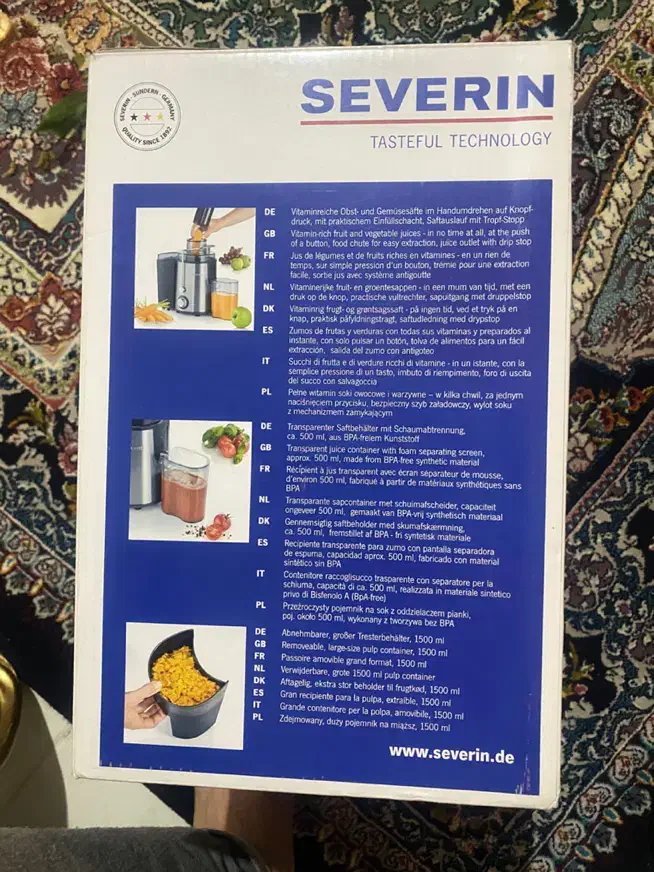 آبمیو گیری Severin آلمانی|آبمیوهگیر و آبمرکباتگیر|پاکدشت, پاکدشت (مامازند)|دیوار