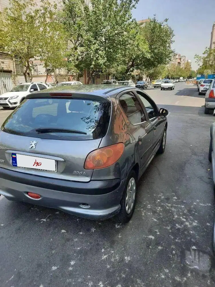 206 تیپ 3 خاکستری سند دست اول|خودرو سواری و وانت|تهران, منیریه|دیوار