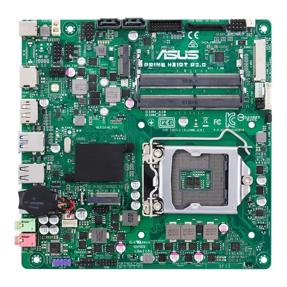 بلندل مادربورد ITX ASUS H310T R2 کوچک و i3 و رم8|قطعات و لوازم جانبی رایانه|تهران, وردآورد|دیوار