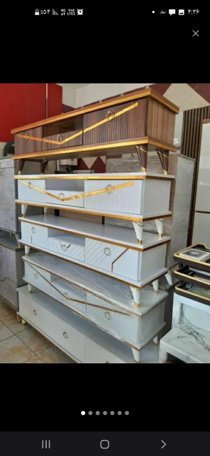 میز تلویزیون نو آکبند سمساری بزرگ سارانی|میز تلویزیون|زابل, |دیوار