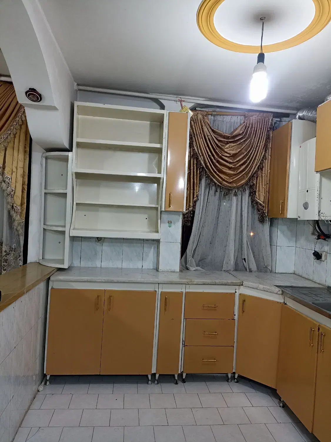 کابینت فلزی،سینک،هود،کامل،توافقی|آب‌چکان و نظم‌دهنده ظروف|کرمان, |دیوار