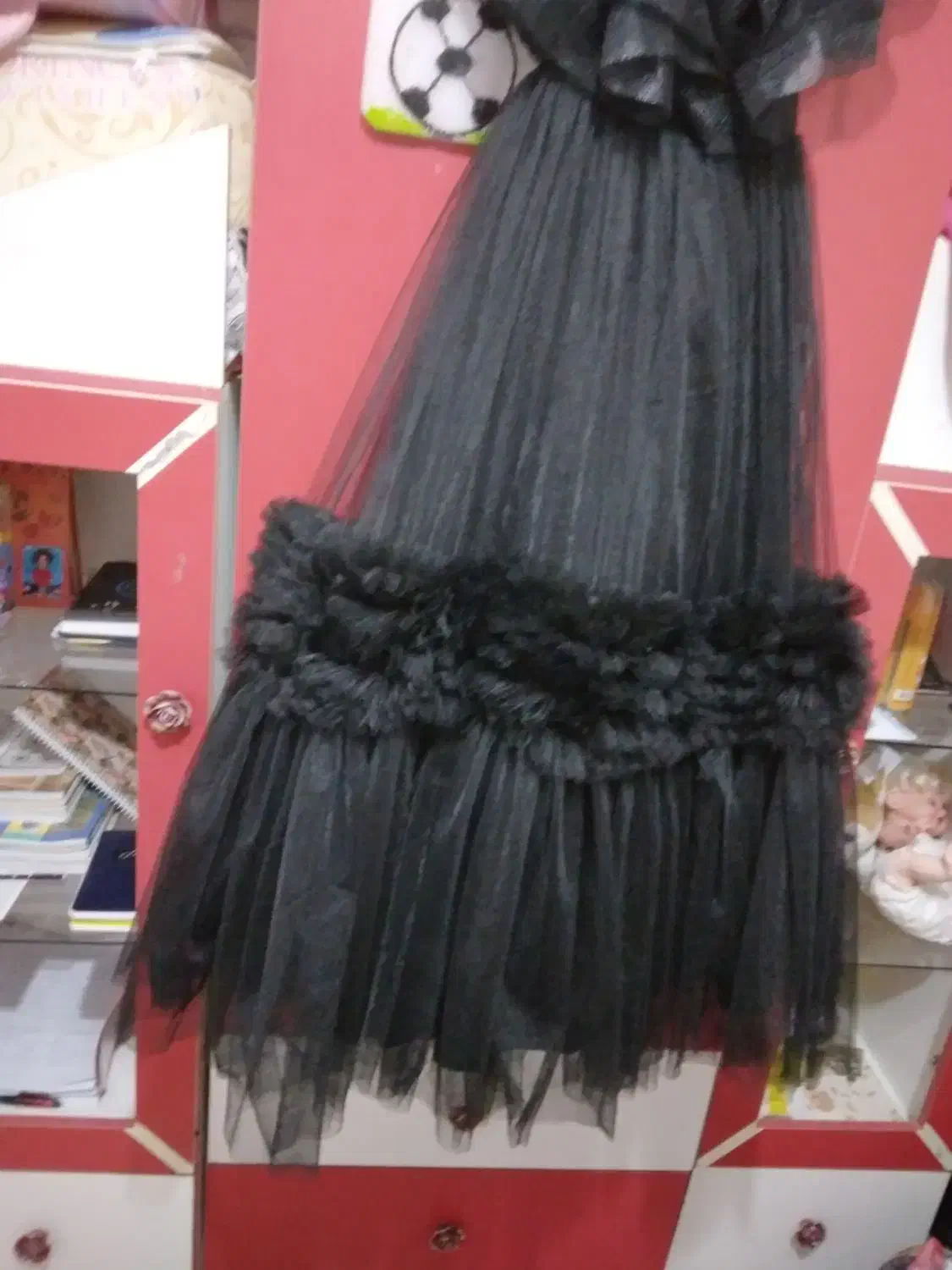 دون مشکی بلند دخترونه سایز ۸|لباس|خوی, |دیوار