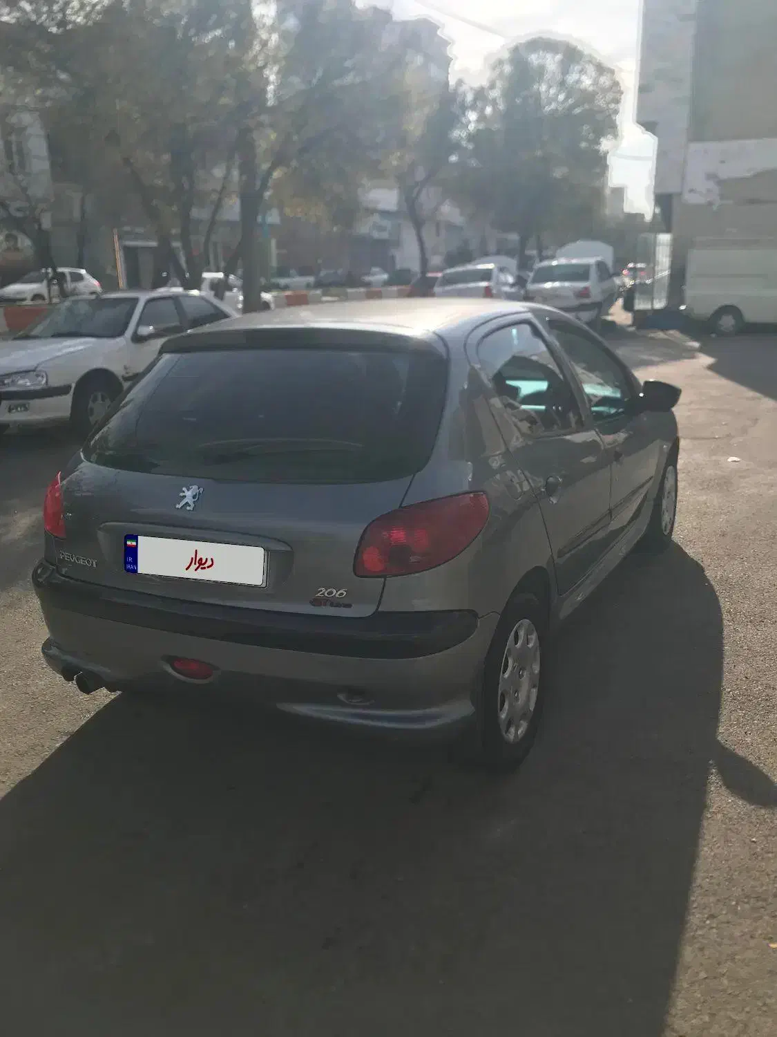 206 تیپ ۵ خاکستری|خودرو سواری و وانت|اردبیل, |دیوار