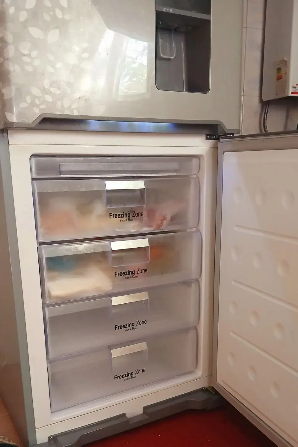 یخچال دو دره بزرگ|یخچال و فریزر|میانه, |دیوار