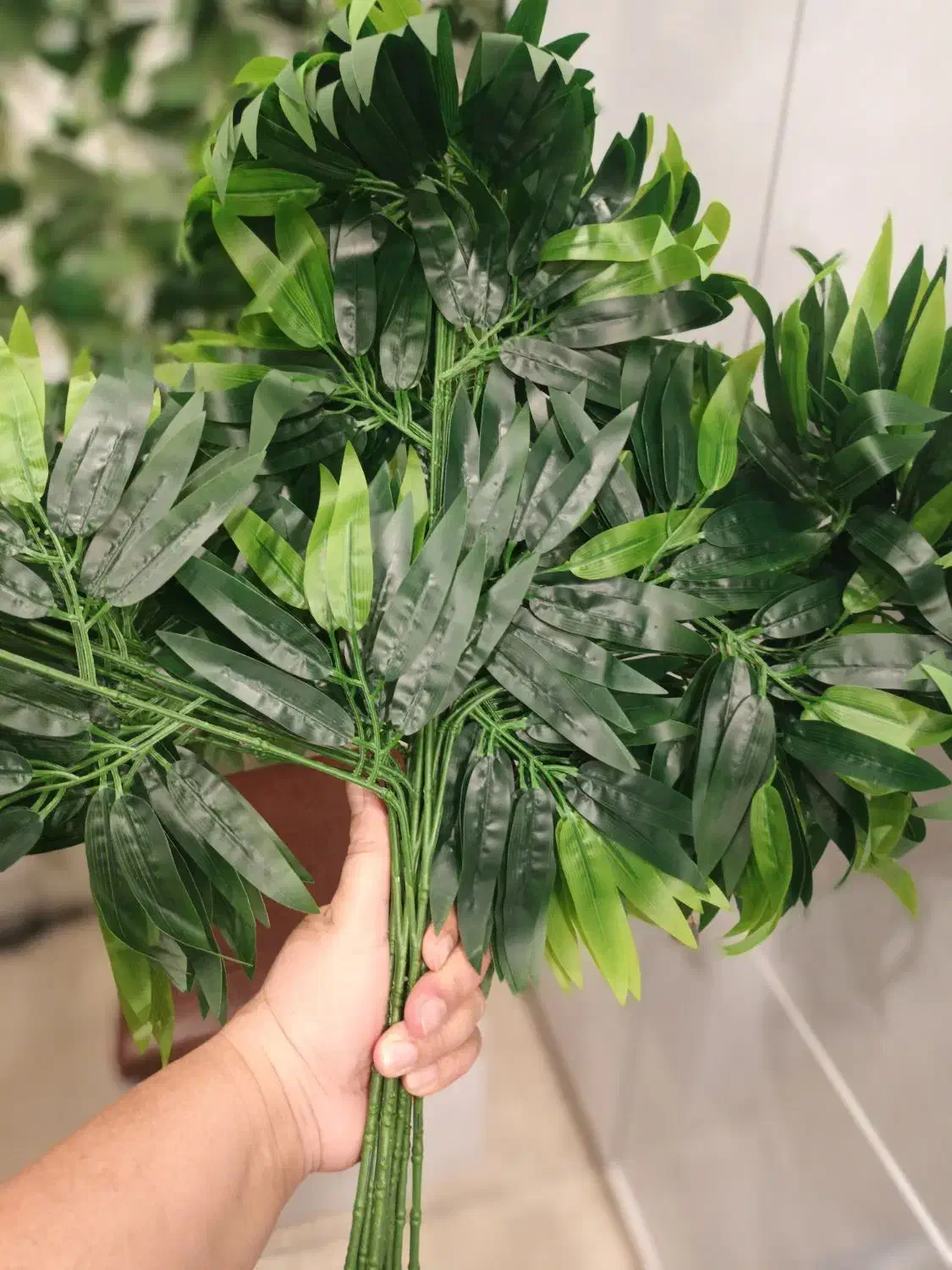 برگ بامبو|گل و گیاه طبیعی|اصفهان, تخت فولاد|دیوار