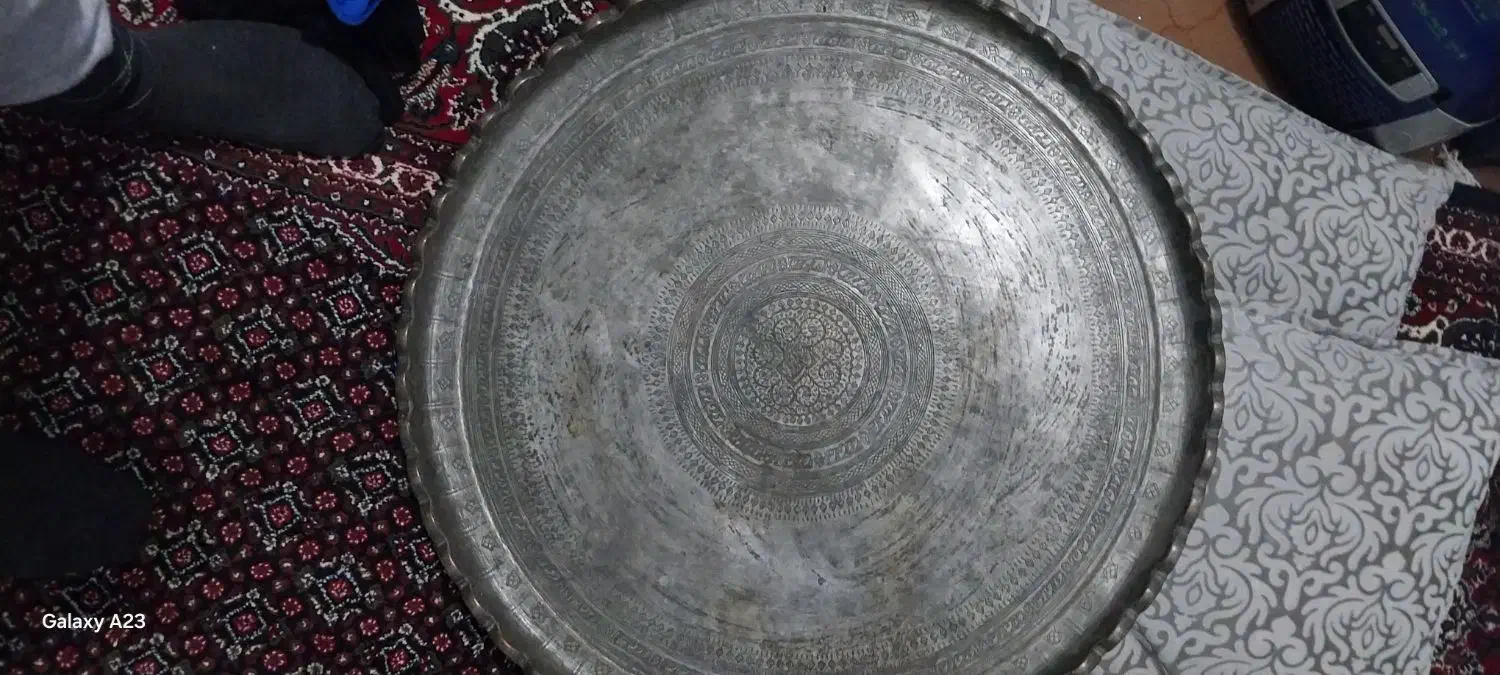 سینی قدیمی دومهر تاریخ ۱۲۹|کلکسیون اشیاء عتیقه|اسفرورین, |دیوار