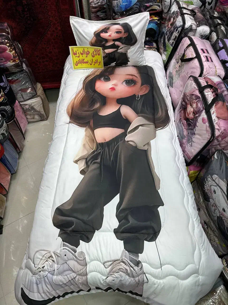 لحاف روتختی یک نفره دخترونه اسپرت|سرویس روتختی|مشهد, پایین خیابان|دیوار