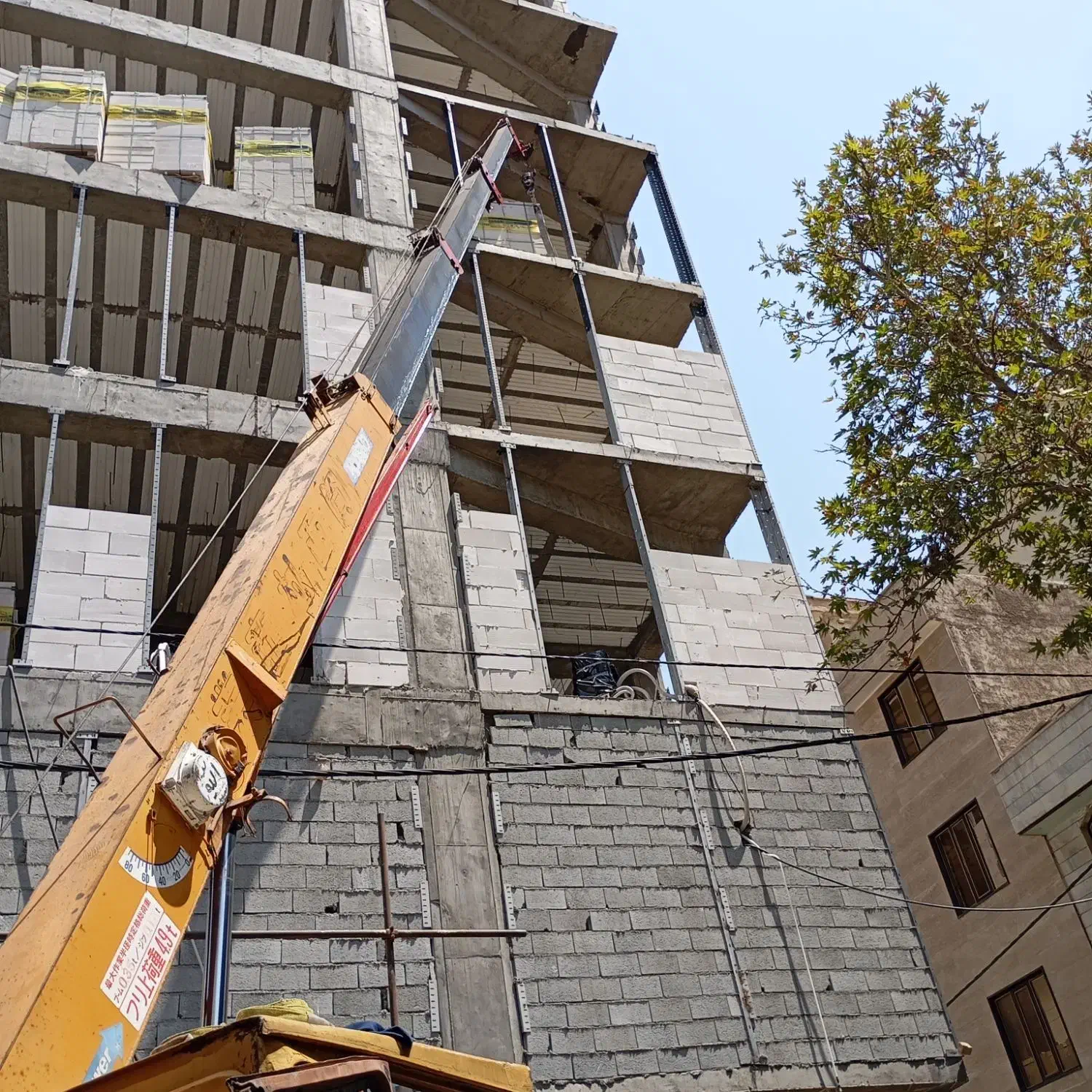 خدمات و اجاره جرثقیل 7تن دکل بلند و دارای سبد|خدمات حمل و نقل|تهران, افسریه شمالی|دیوار