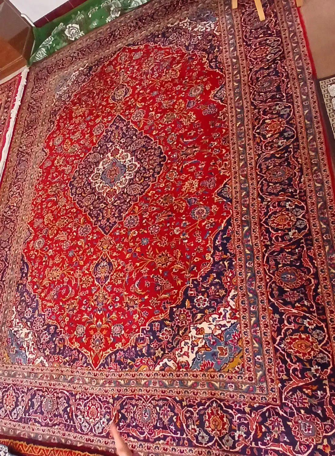 فرش ۱۲ متری دستباف کاشان|فرش|بناب, |دیوار