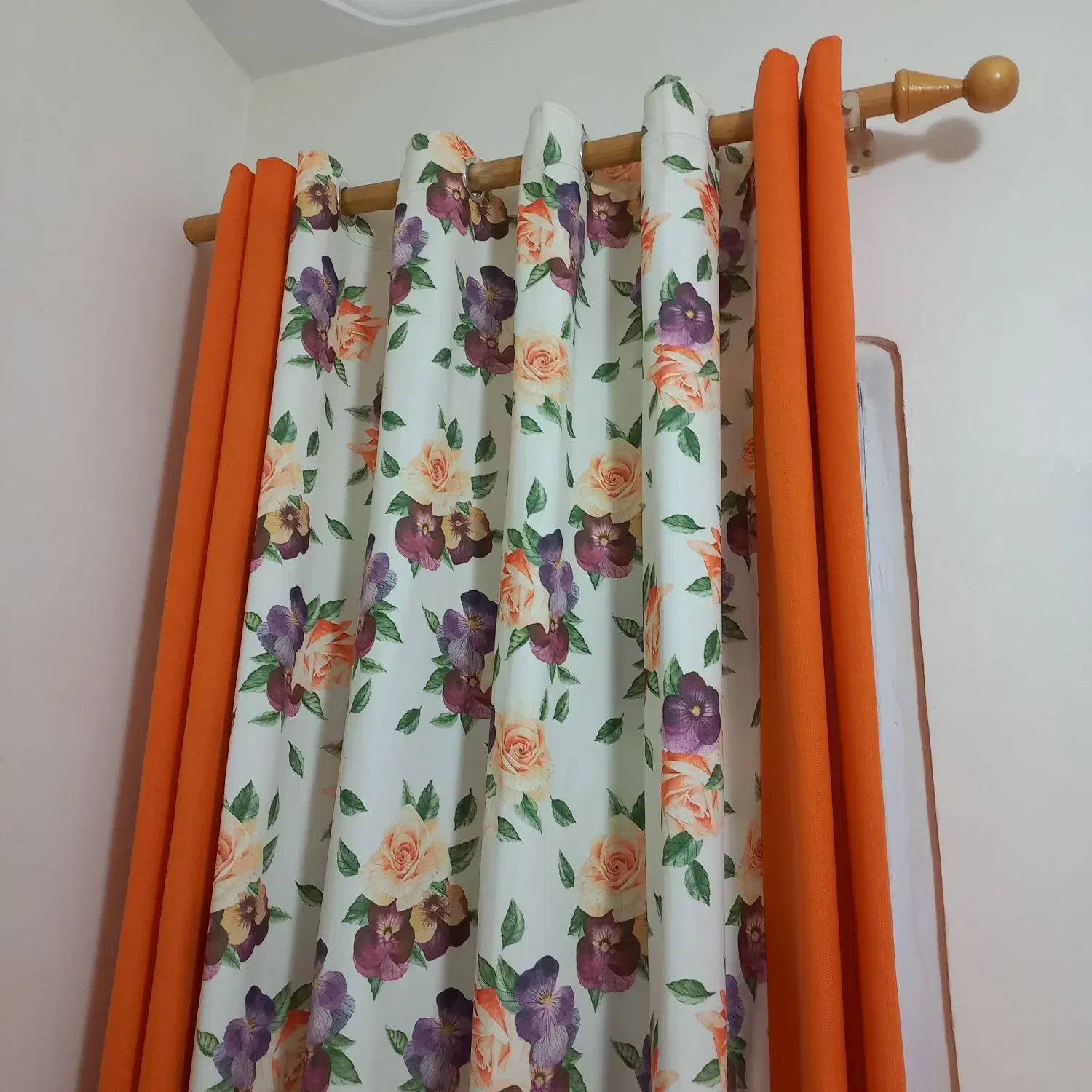 ۳تا پرده اتاق خواب به همراه میل پرده|پرده، رانر، رومیزی|رشت, آزادگان|دیوار