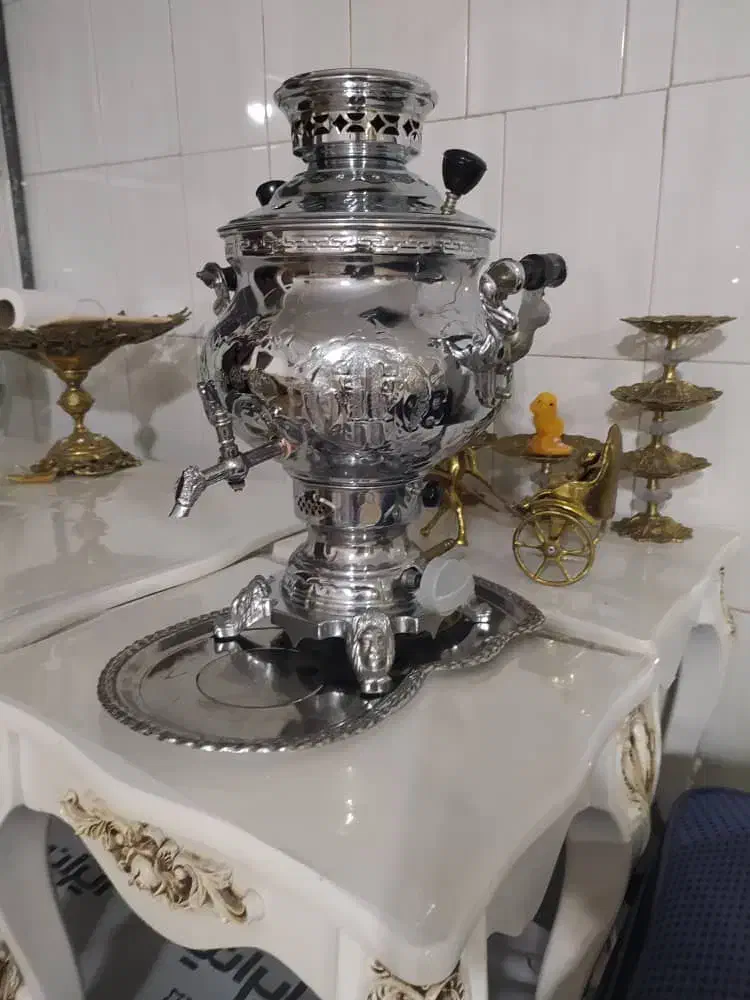 سماور گازی آکبند قلم کاریی|سماور، چایساز، قهوهساز|ساوه, |دیوار