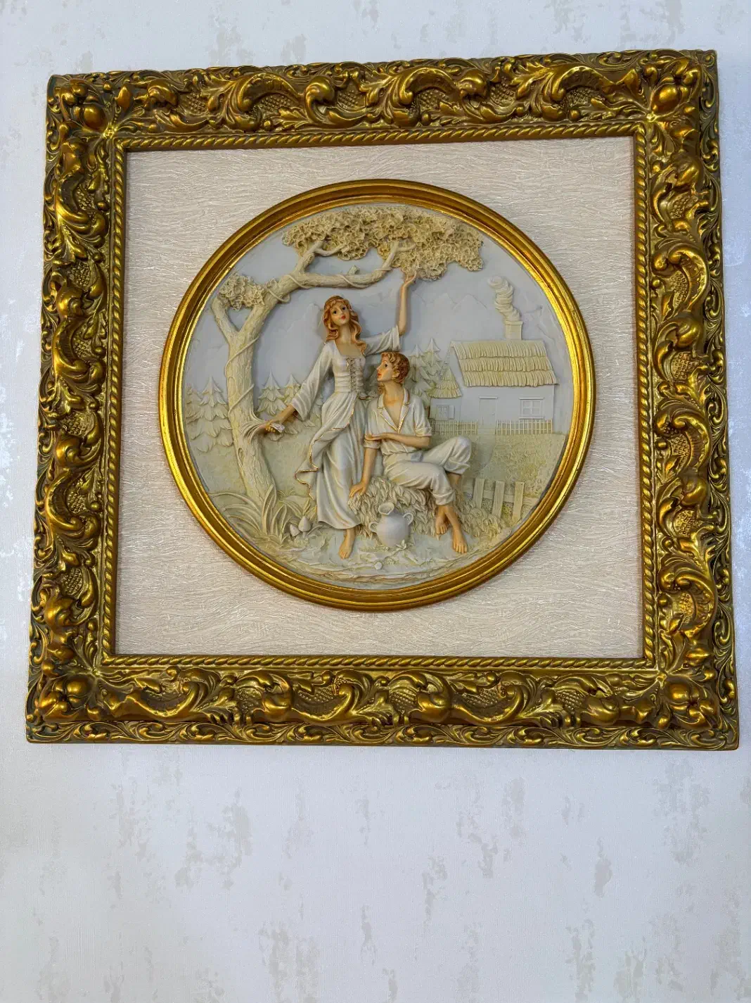 تابلو نقش برجسته و نقاشی رنگ روغن|تابلو، نقاشی، عکس|ری, دیلمان|دیوار