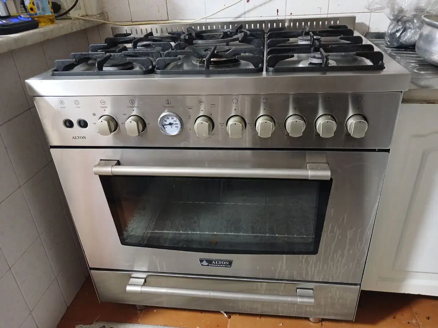 برند آلتن در حد نو بدون خطر و خش|اجاق گاز و لوازم برقی پخت‌وپز|صحنه, |دیوار