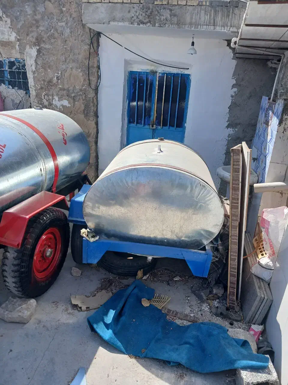 فروش انواع تانکی ۲۰۰۰لیتری چرخ دار و ۱۰۰۰لیتری|مصالح و تجهیزات ساختمان|اهواز, کوی رمضان|دیوار