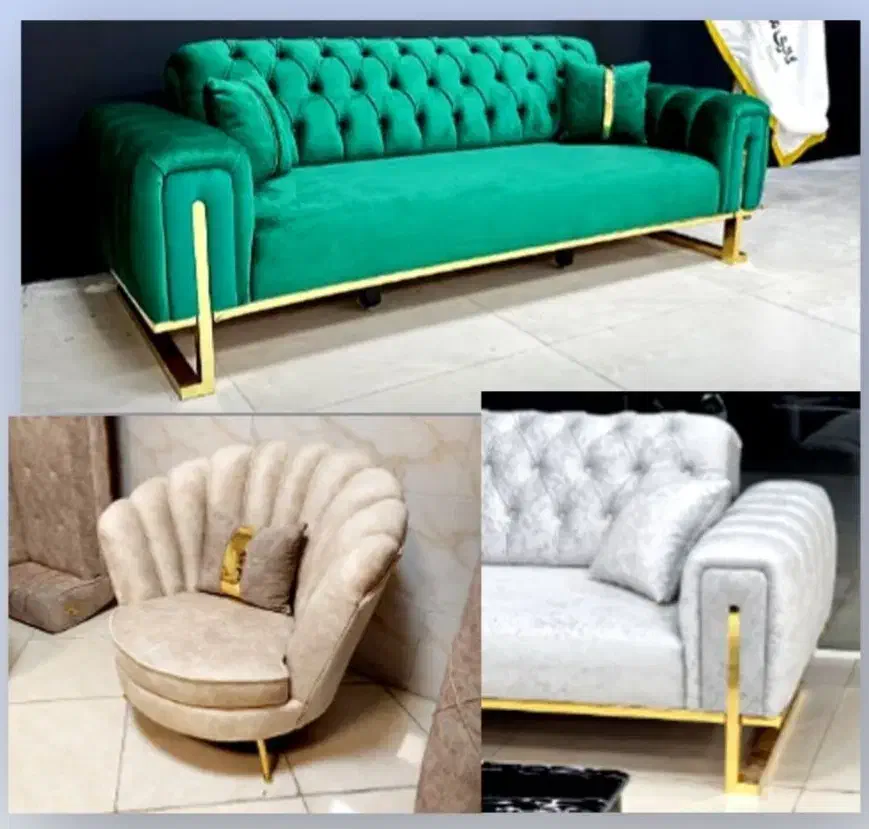 ((مبل صدف چستر))با۵تومان سفارش بد ه  فروشگاه هایما|مبلمان خانگی و میز عسلی|خرم‌آباد, |دیوار