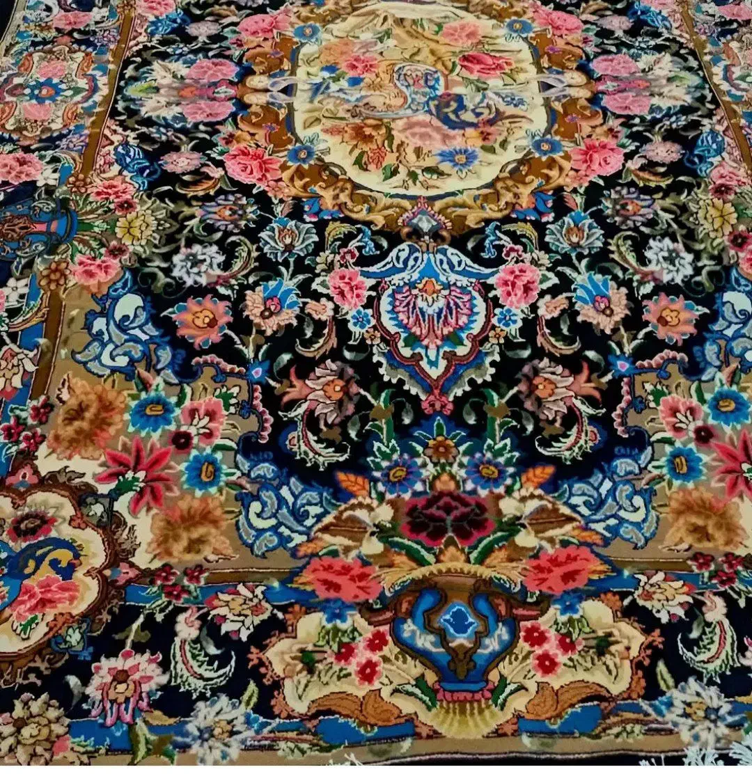 فروش فرش ۶ متری نصف بافت با دار|فرش|خزل, |دیوار