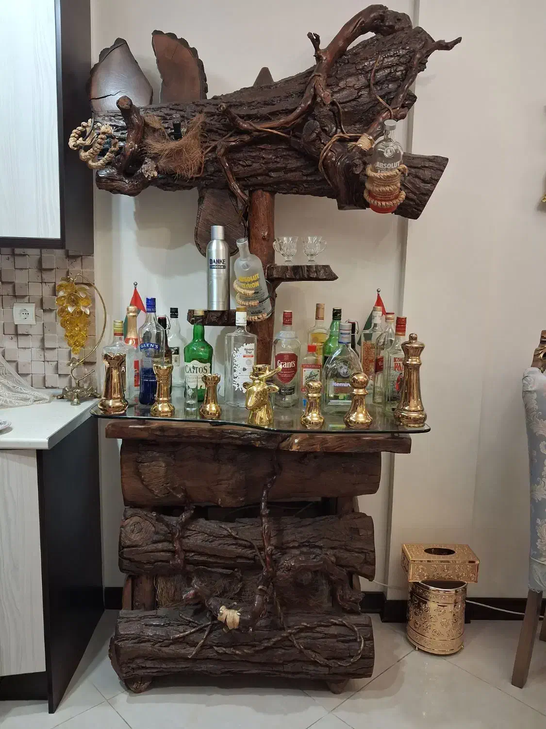 میز دکوری چوبی|بوفه، ویترین، کنسول|تهران, زرکش|دیوار