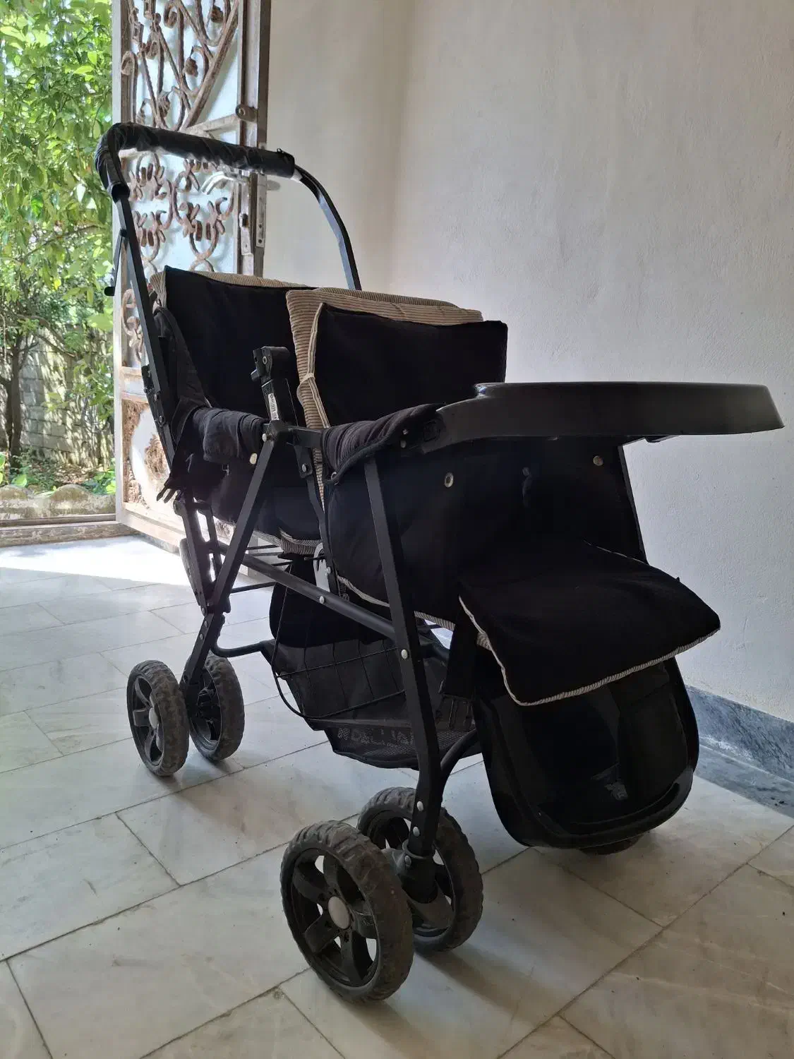 فروش کالسکه دو قلویی در حد نو برند چیکو|کالسکه و لوازم جانبی|کتالم و سادات شهر, |دیوار