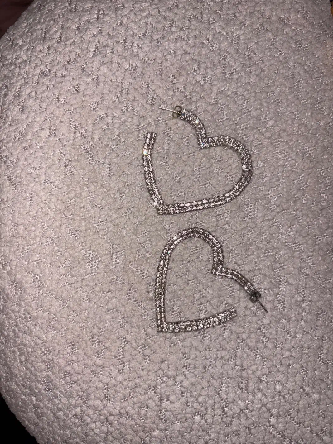 گوشواره قلبی فول نگین|بدلیجات|بندرعباس, |دیوار