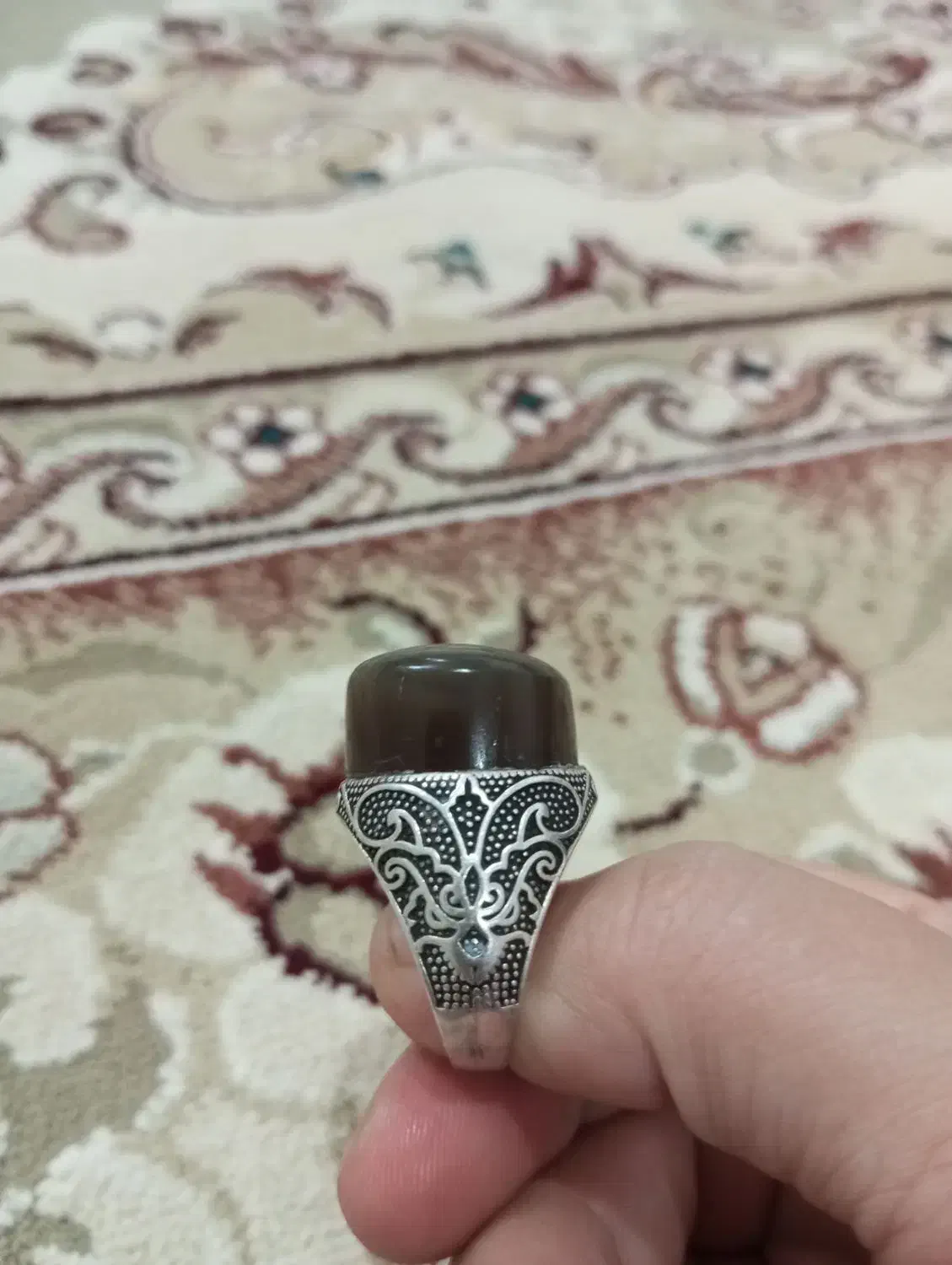 انگشترعقیق خرمایی|جواهرات|مشهد, امیر المومنین|دیوار