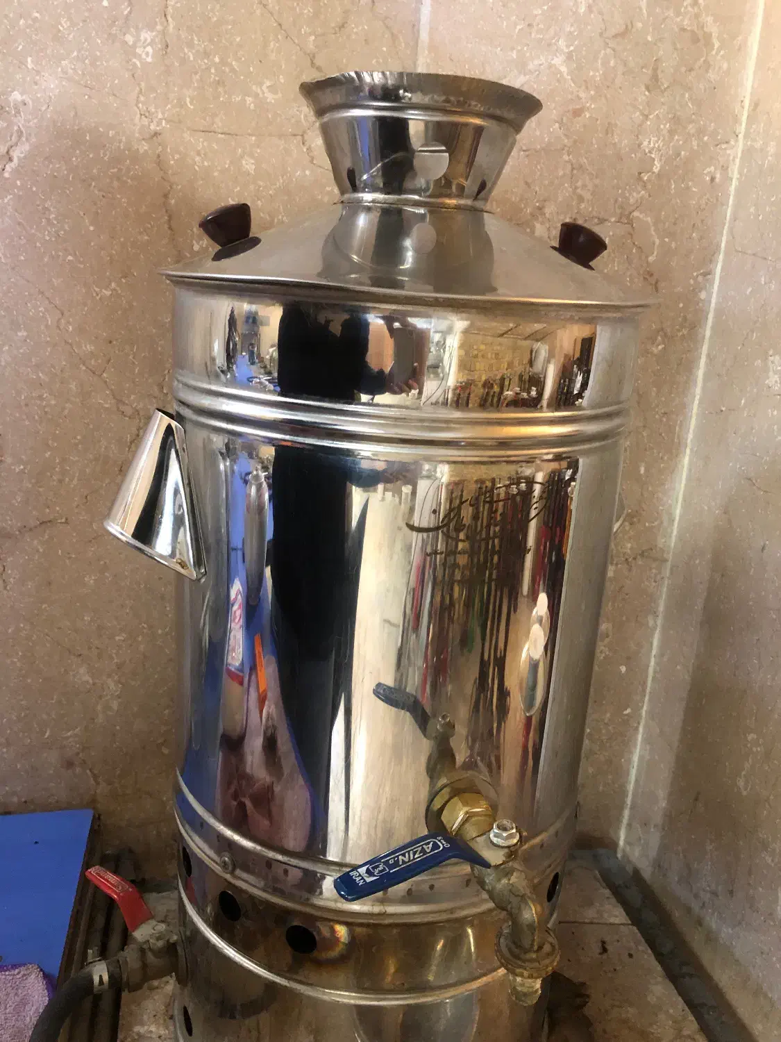 فروش سماور ۱۵لیتری مشاطان|سماور، چای‌ساز، قهوه‌ساز|قزوین, |دیوار