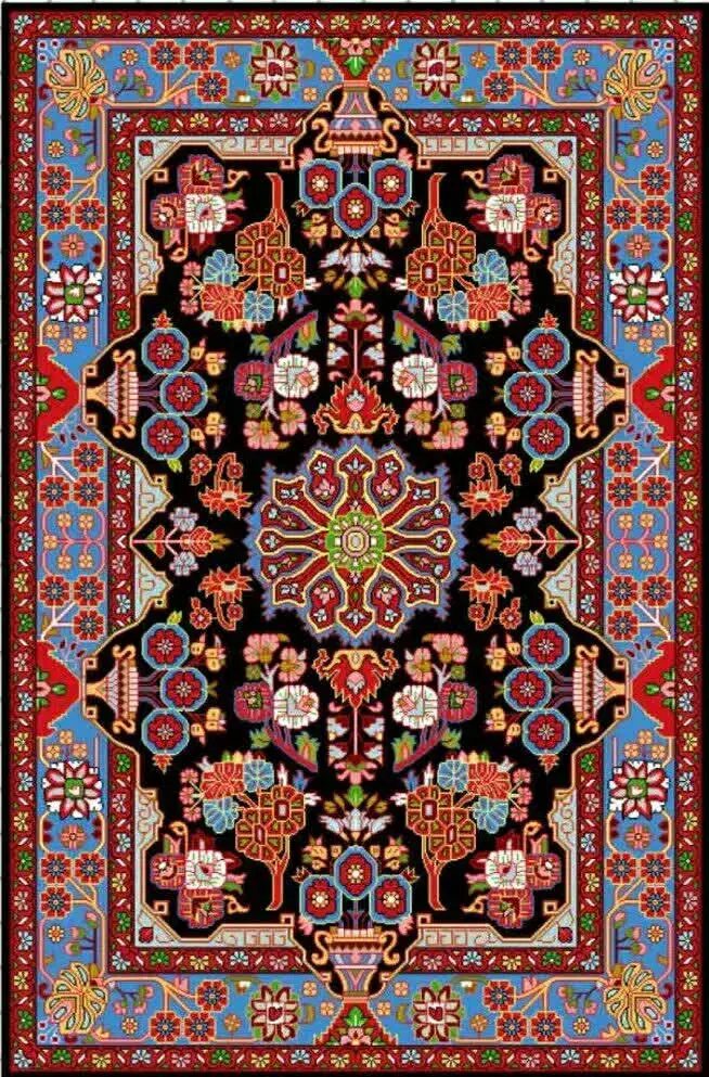 فرش نیمه بافت و دار با هم|فرش|نهاوند, |دیوار