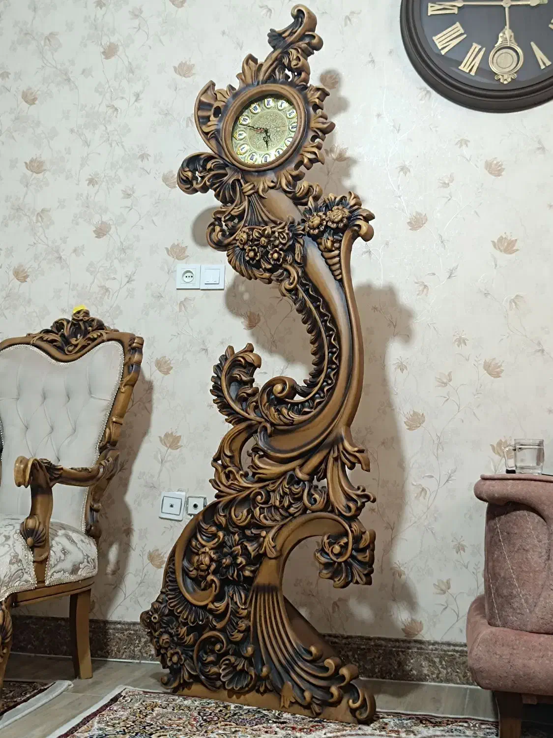 ساعت چوب راش اصل|ساعت دیواری و تزئینی|رباط‌کریم, رباط‌کریم|دیوار