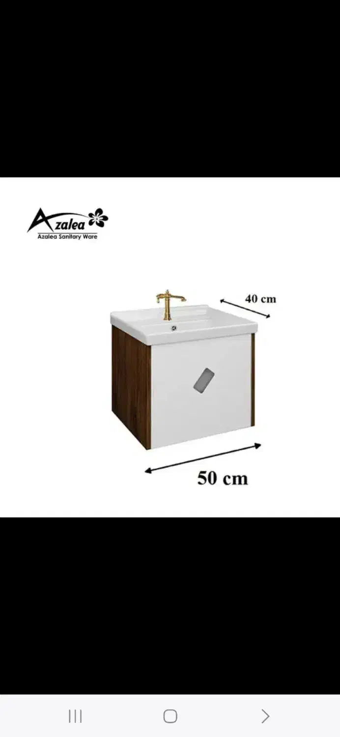 ست کابینت روشویی آزالیا به همراه آینه|لوازم سرویس بهداشتی|سمنان, |دیوار