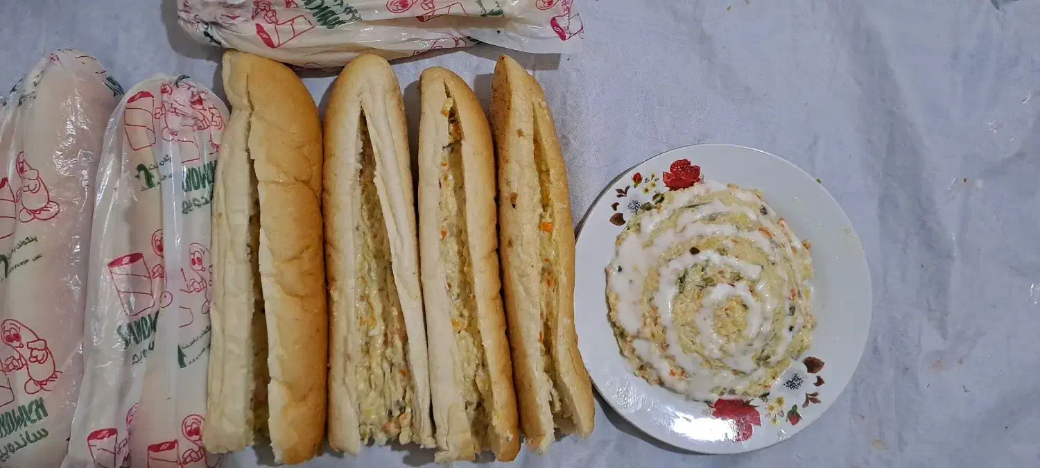 ساندویچ خانگی  هانا|خوردنی و آشامیدنی|گنبد کاووس, |دیوار