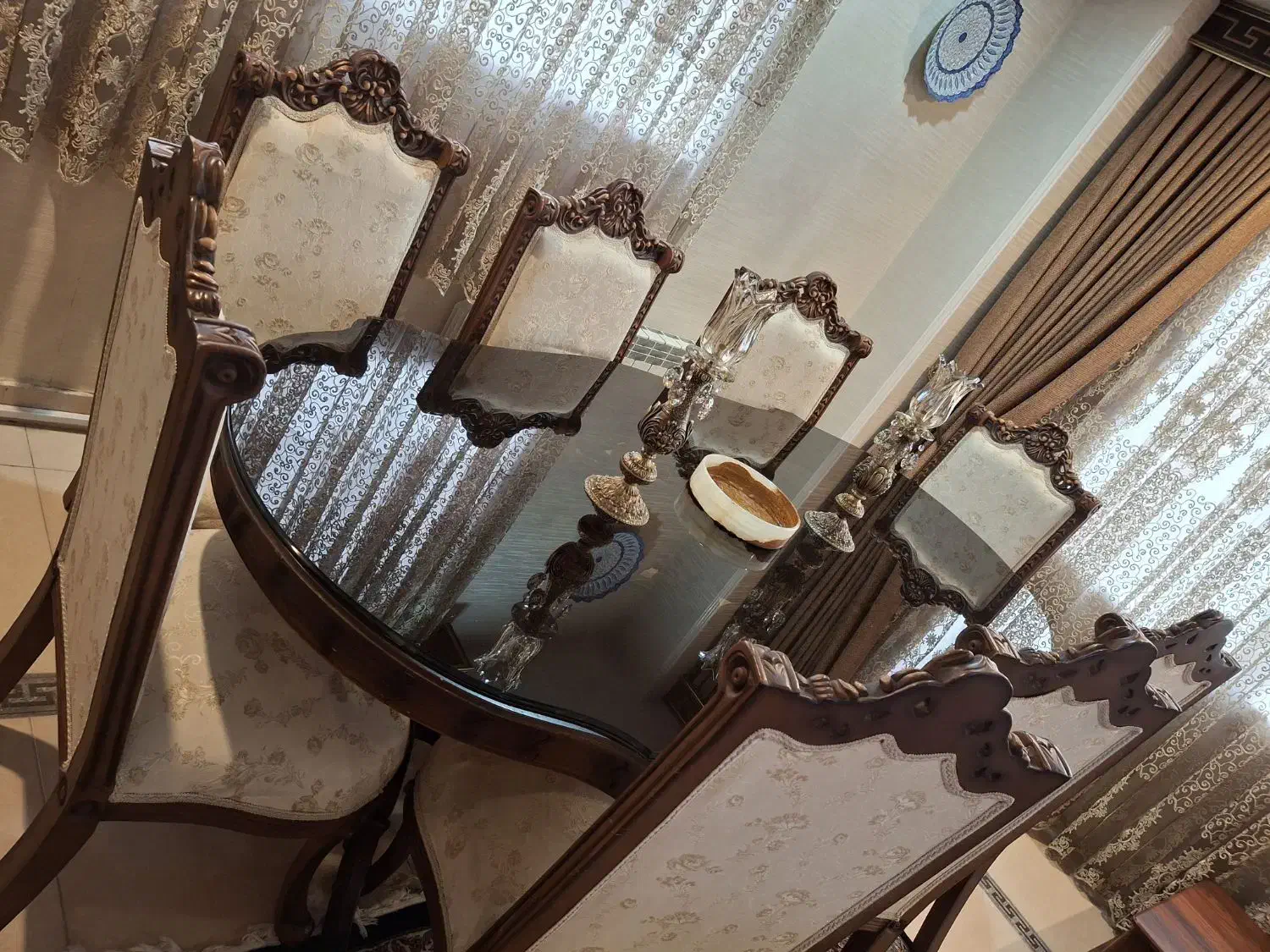 فروش سرویس مبل 9 نفره و ناهار خوری 8 نفره|مبلمان خانگی و میز عسلی|مشکیندشت, |دیوار