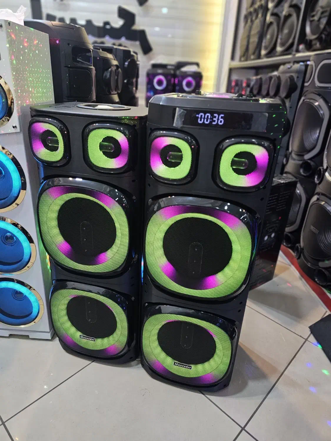 اسپیکر باند سیستم صوتی مکسیدر 12E31 شرایط ۱۲ماهه|سیستم صوتی خانگی|تبریز, |دیوار