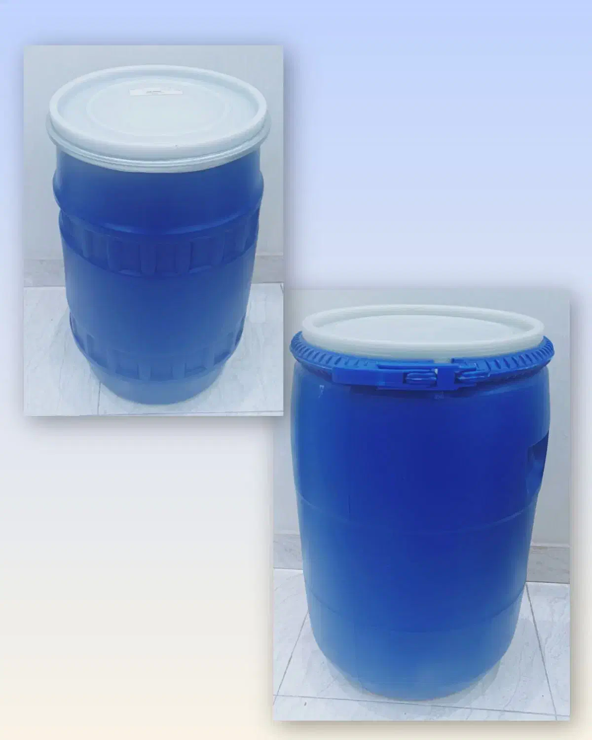 بشکه پلاستیکی نو ضخیم|ظروف نگهدارنده، پلاستیکی، یک‌بارمصرف|رشت, باهنر|دیوار