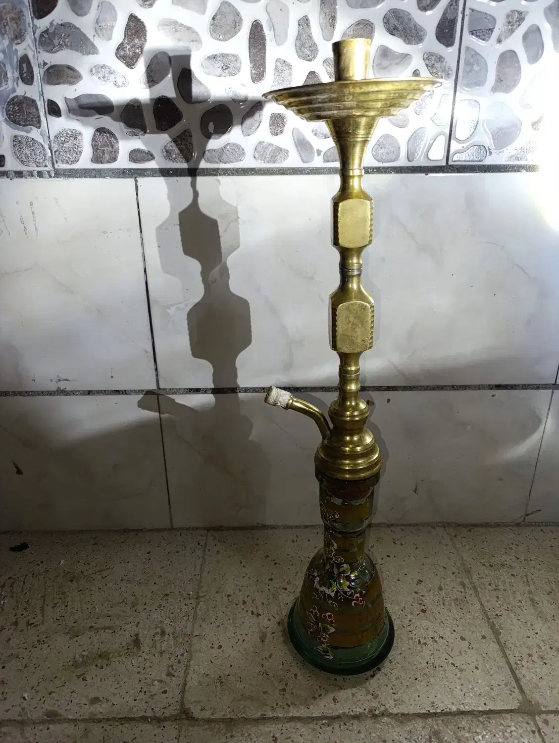 قلیان برنجی|کلکسیون اشیاء عتیقه|کرمانشاه, |دیوار