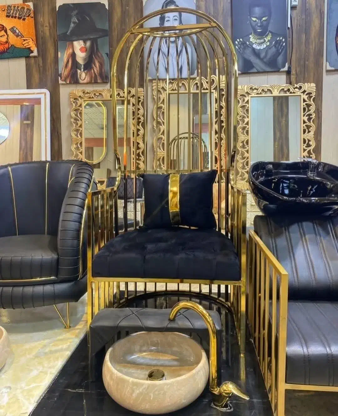 ست پدیکورx1/ترولی توری/تخت مژه /پاف/صندلی اصلاح x2|آرایشگاه و سالنهای زیبایی|سنندج, |دیوار