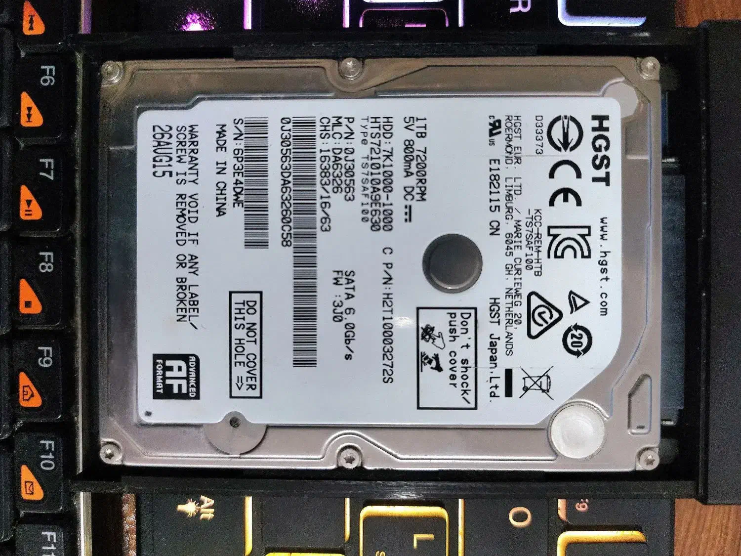 هارد مدل HGST 7200rpm 1TB + باکس باسئوس USB-C 3.1|قطعات و لوازم جانبی رایانه|رباط‌کریم, رباط‌کریم|دیوار