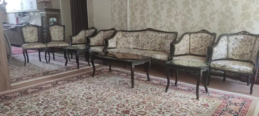 مبل کلاسیک 9 نفره با 3 عدد جلو مبلی|مبلمان خانگی و میز عسلی|بهار, |دیوار