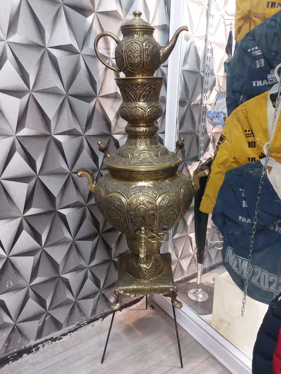 سماور ذغالی قدیمی|کلکسیون اشیاء عتیقه|فردیس, شهرک ارم|دیوار